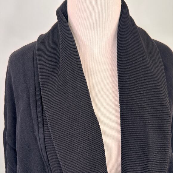 Wilfred Black Aritzia Diderot Studded Open Cardigan Sweater Size Medium - Picture 2 of 9
